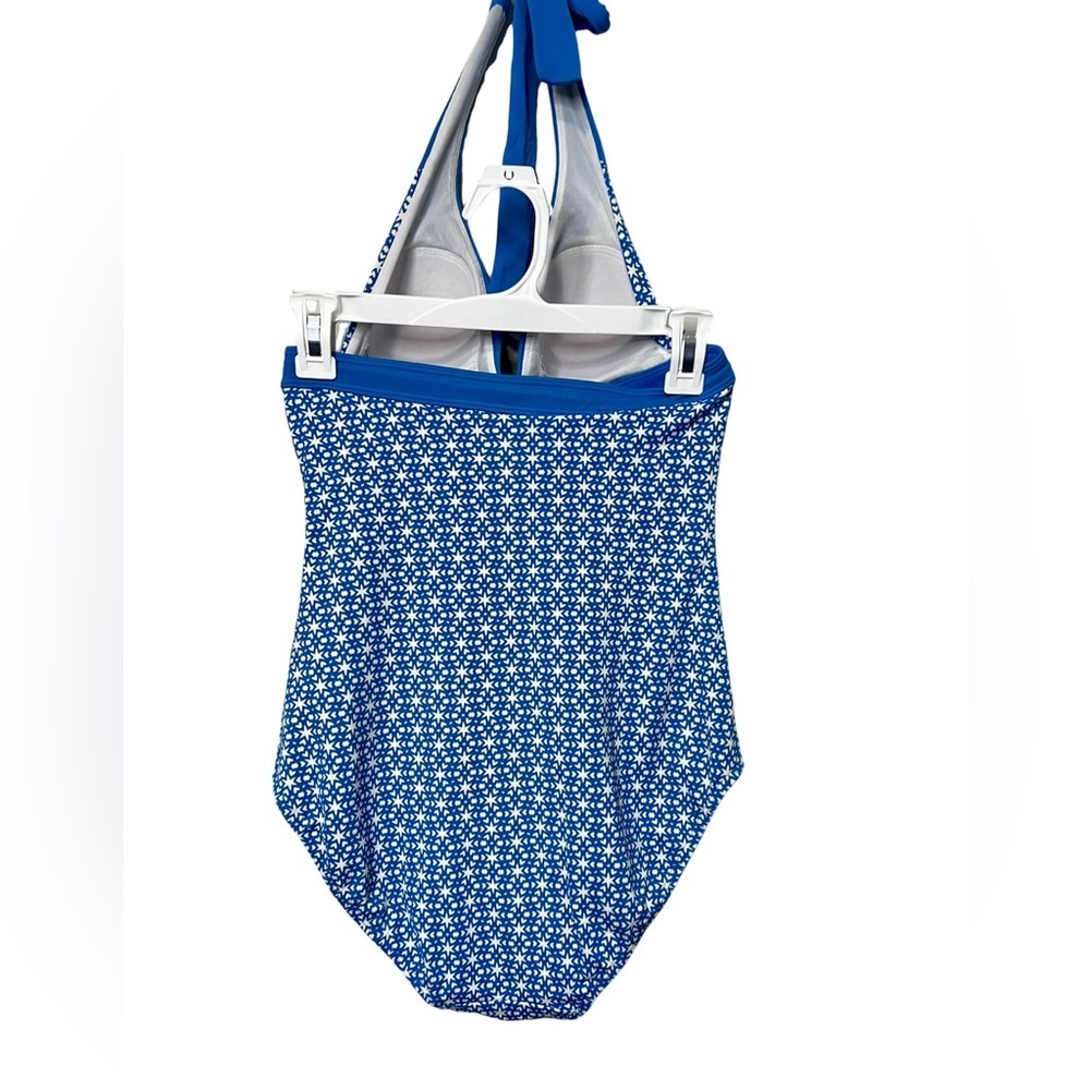 Boden Blue Patterned One Piece Swimsuit - Picture 3 of 5